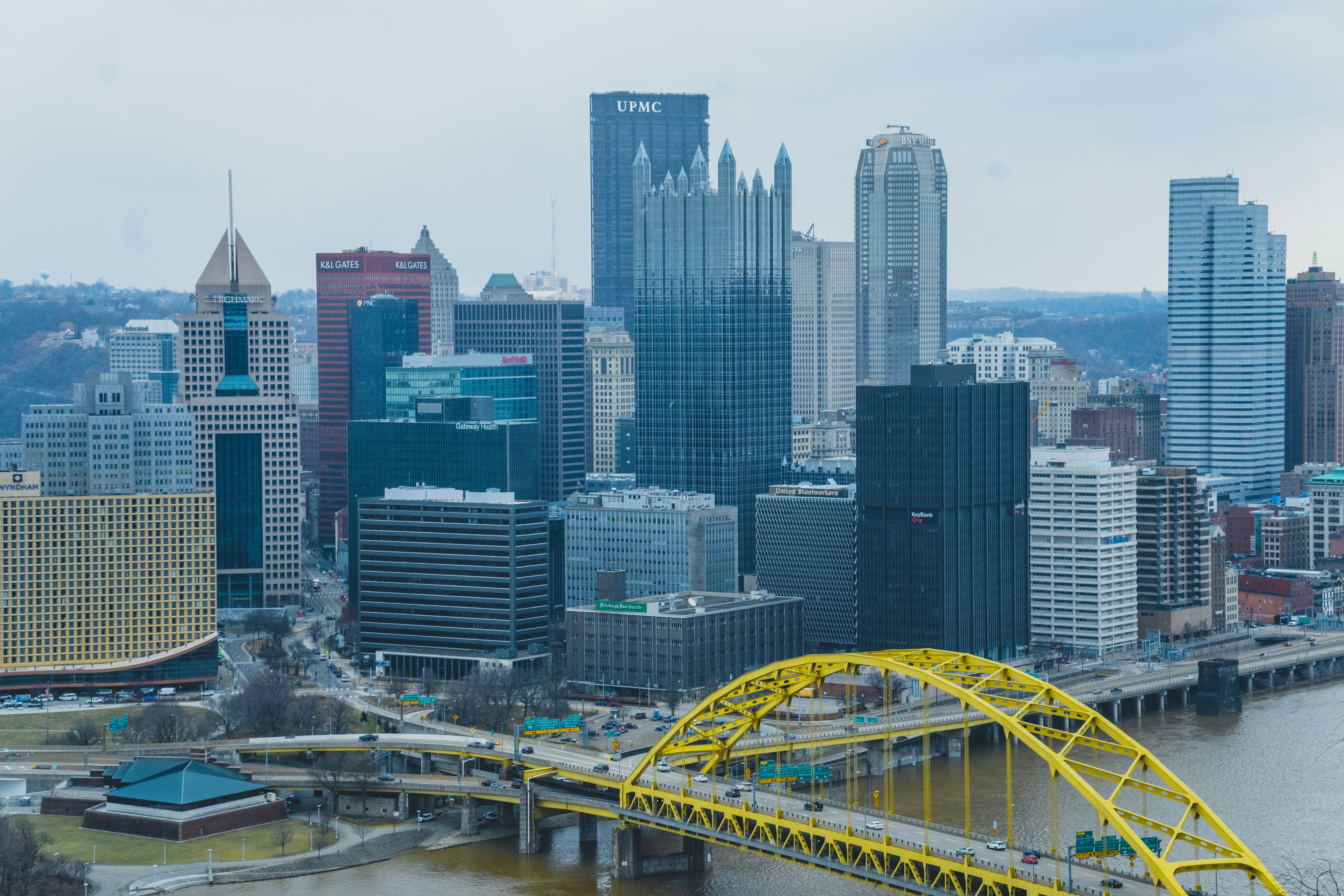 A photo of the Pittsburgh cityscape
