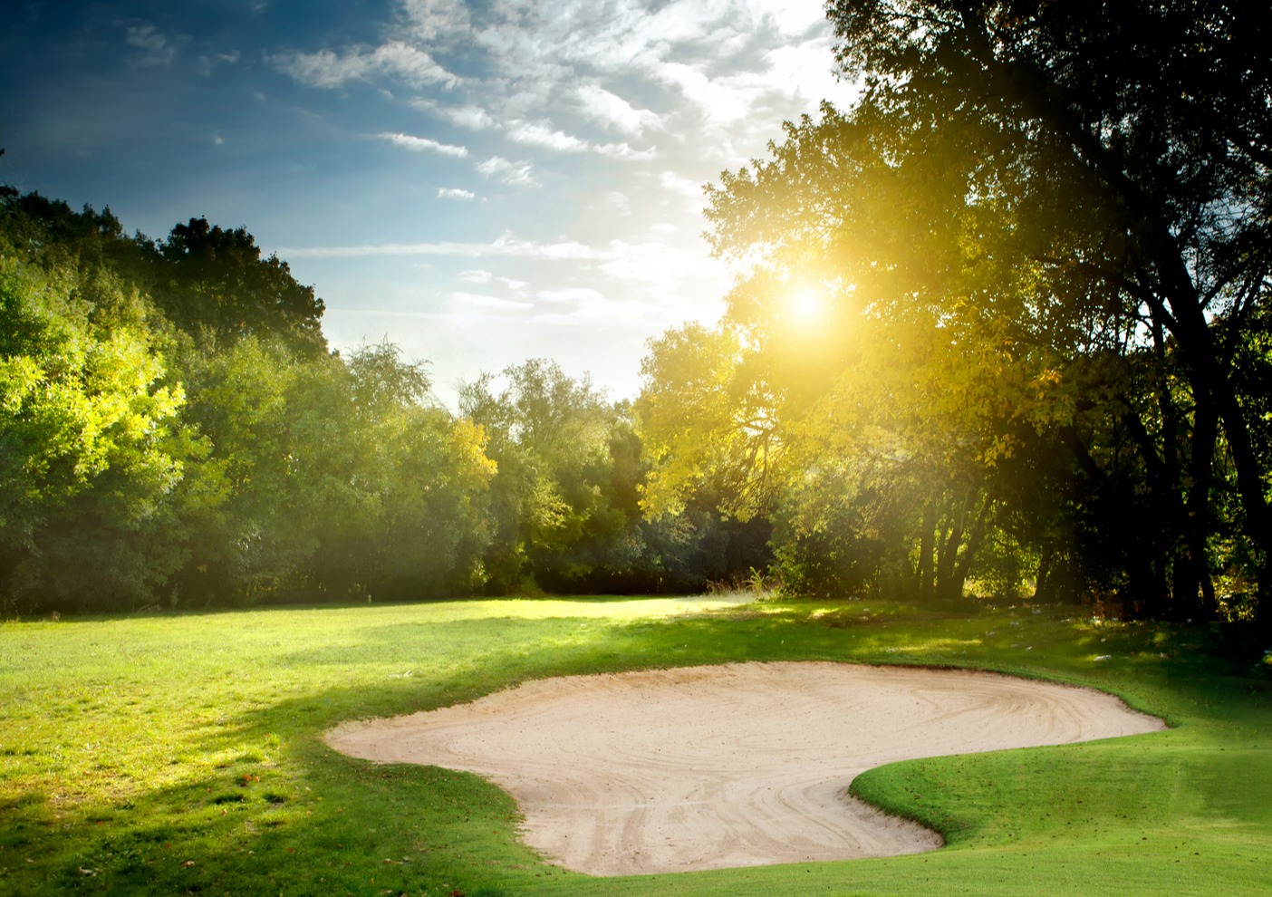 Golf course in the summertime 