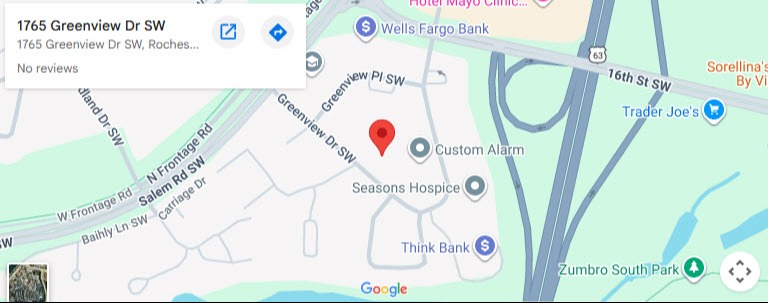 Rochester Office Map