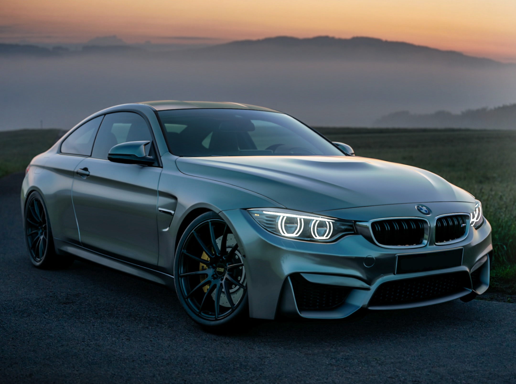 a luxury car