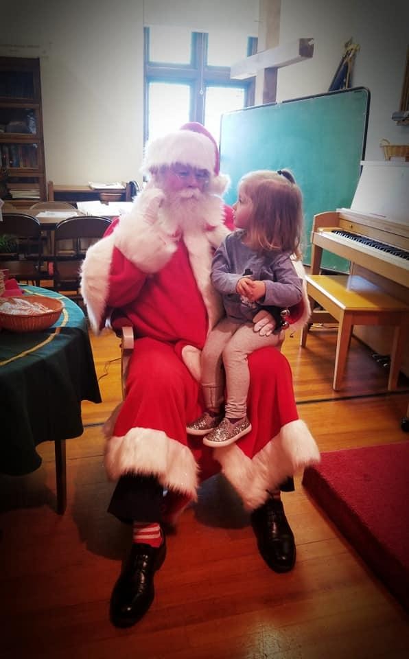 Ellie and Santa