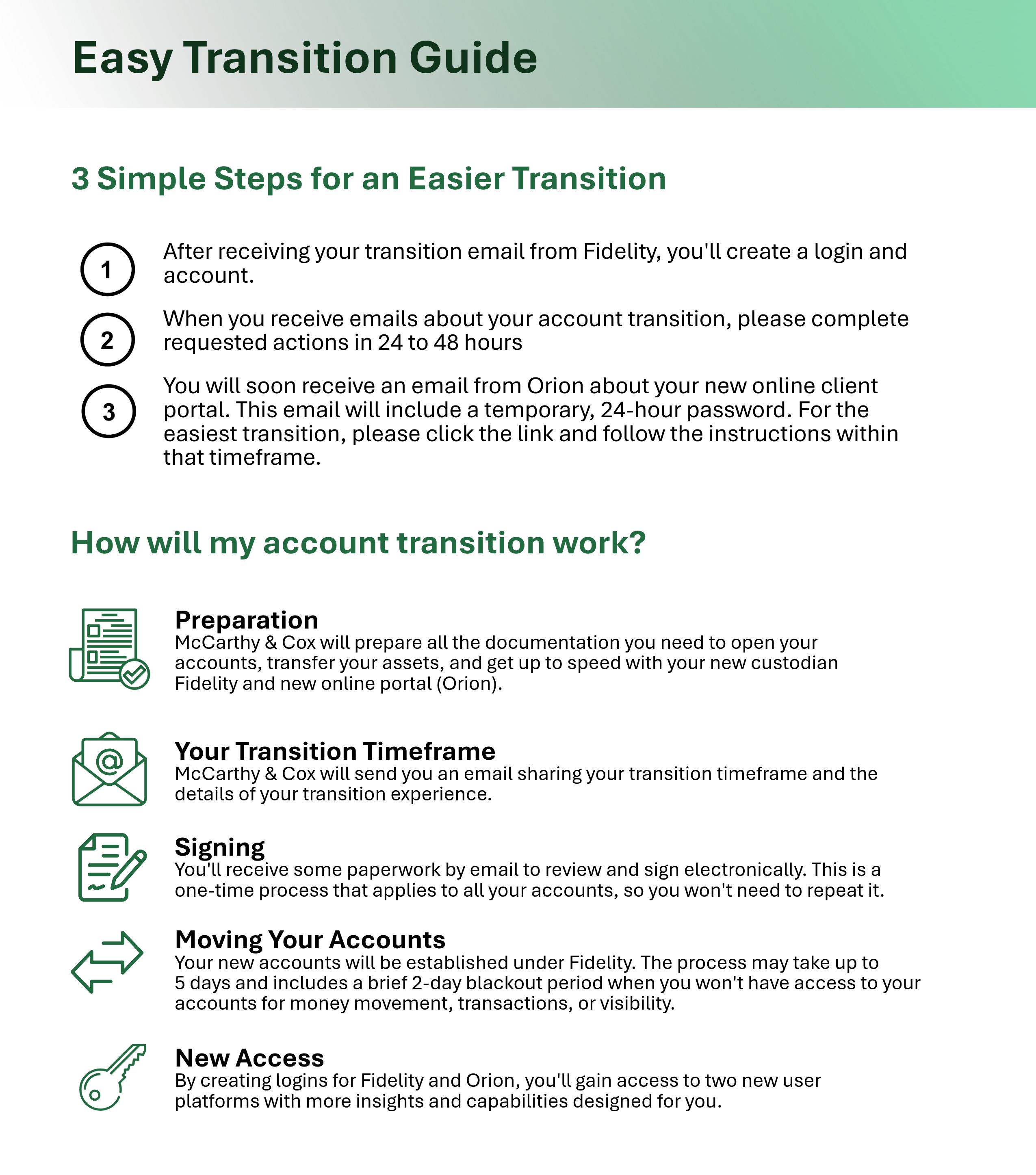 McCarthy & Cox Guide
