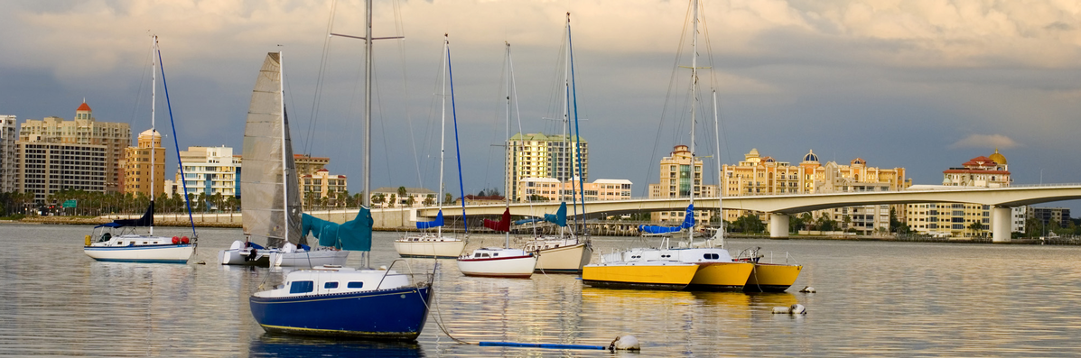 Florida River with boats