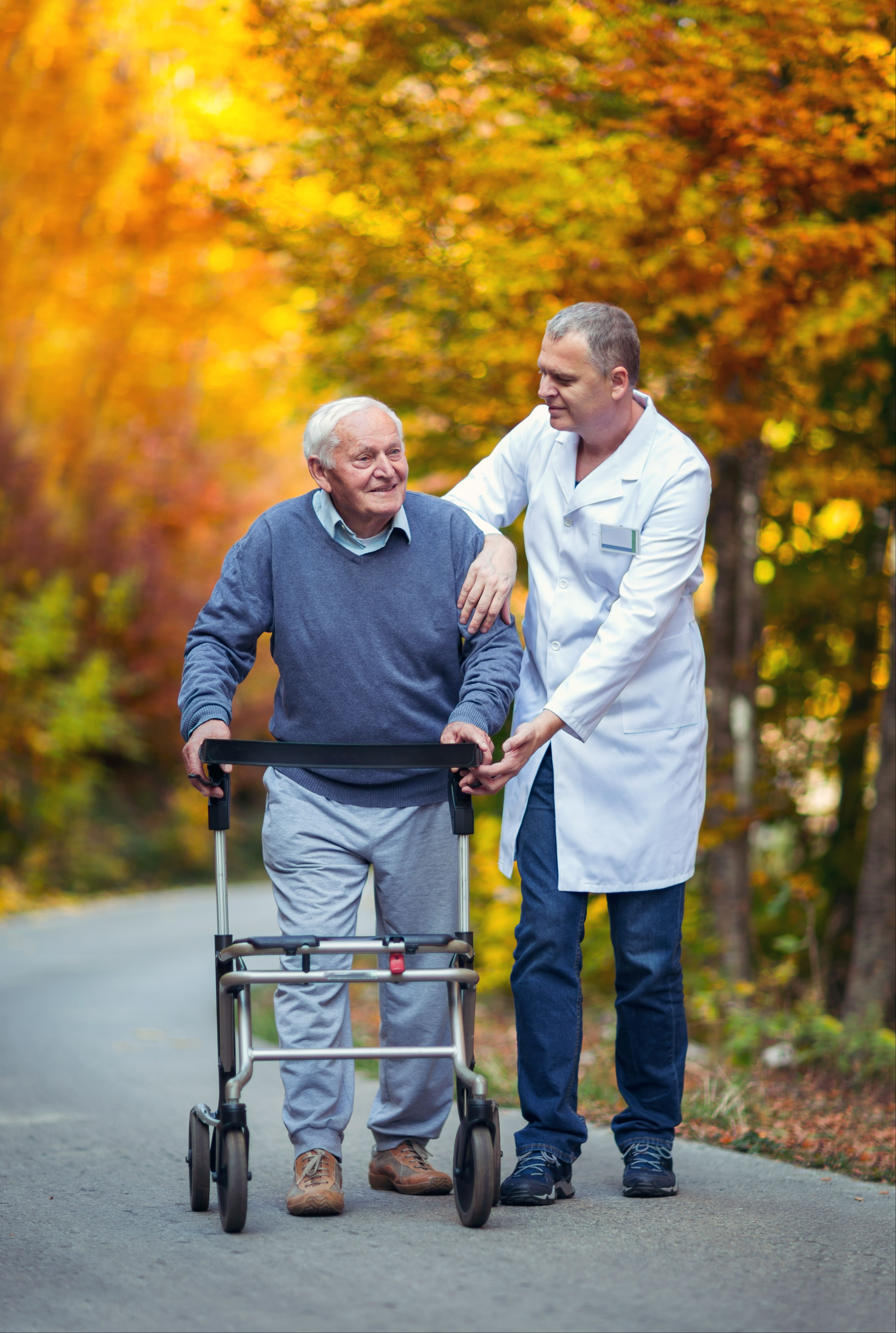 Adult daughter helping her mother with long-term care planning