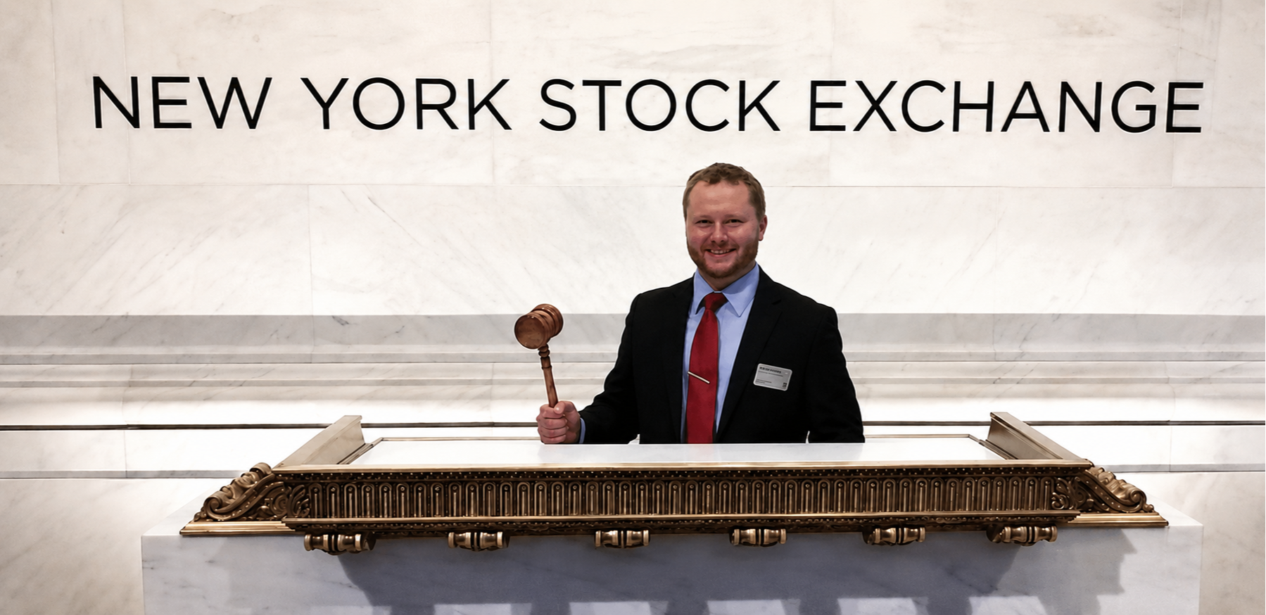 Brad Schneider at the New York Stock Exchange