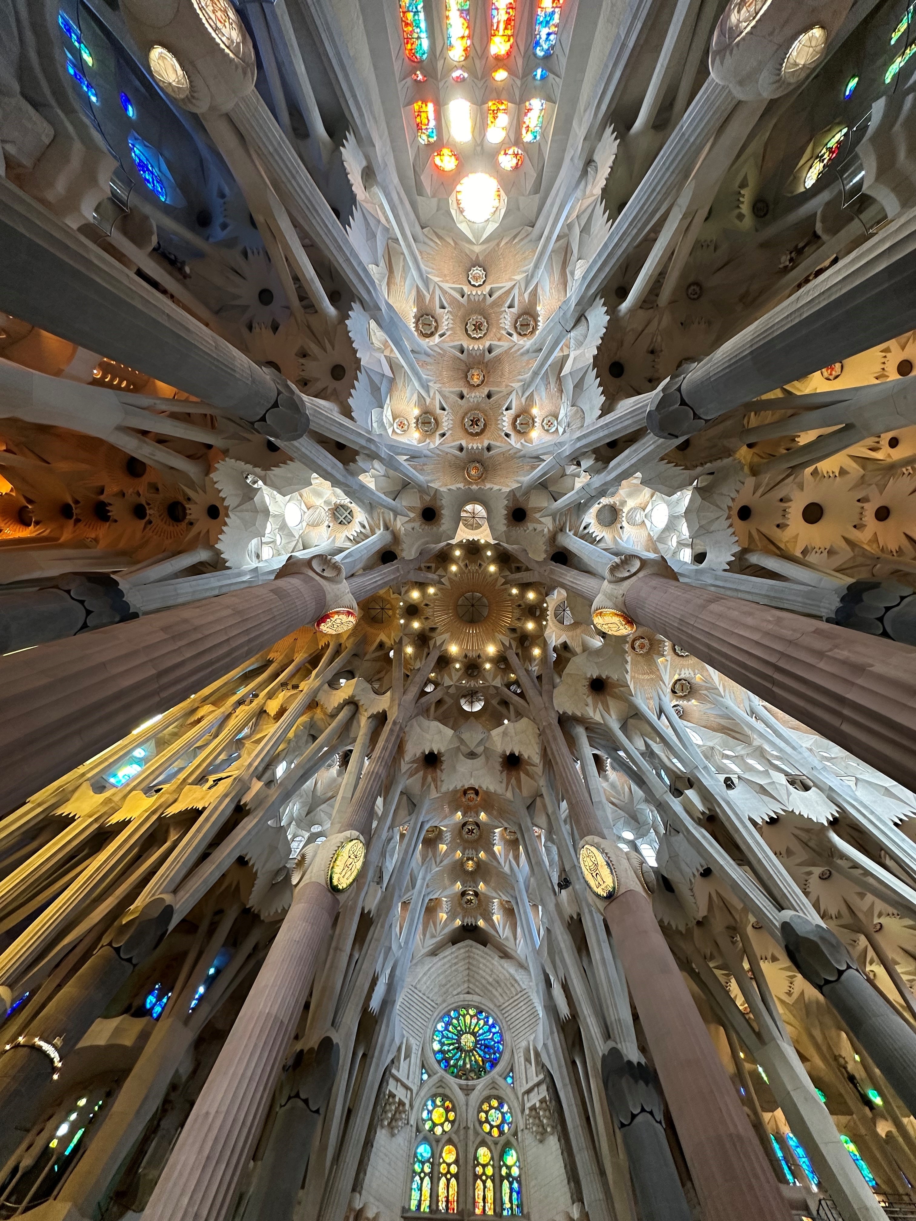 Sagrada Familia Ceiling, Barcelona, Spain