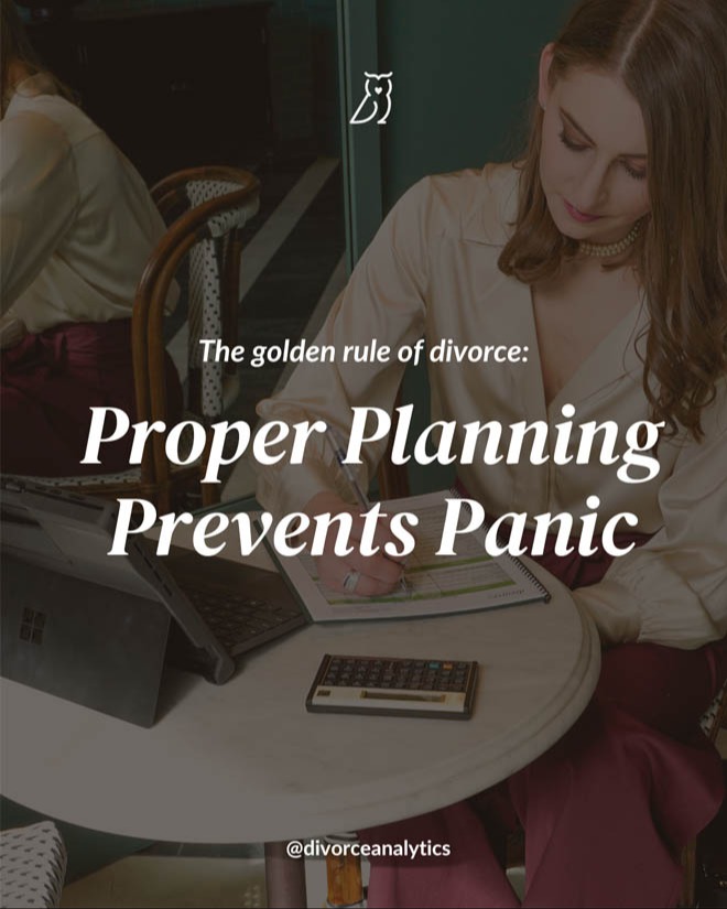 victoria planning client's divorce financials