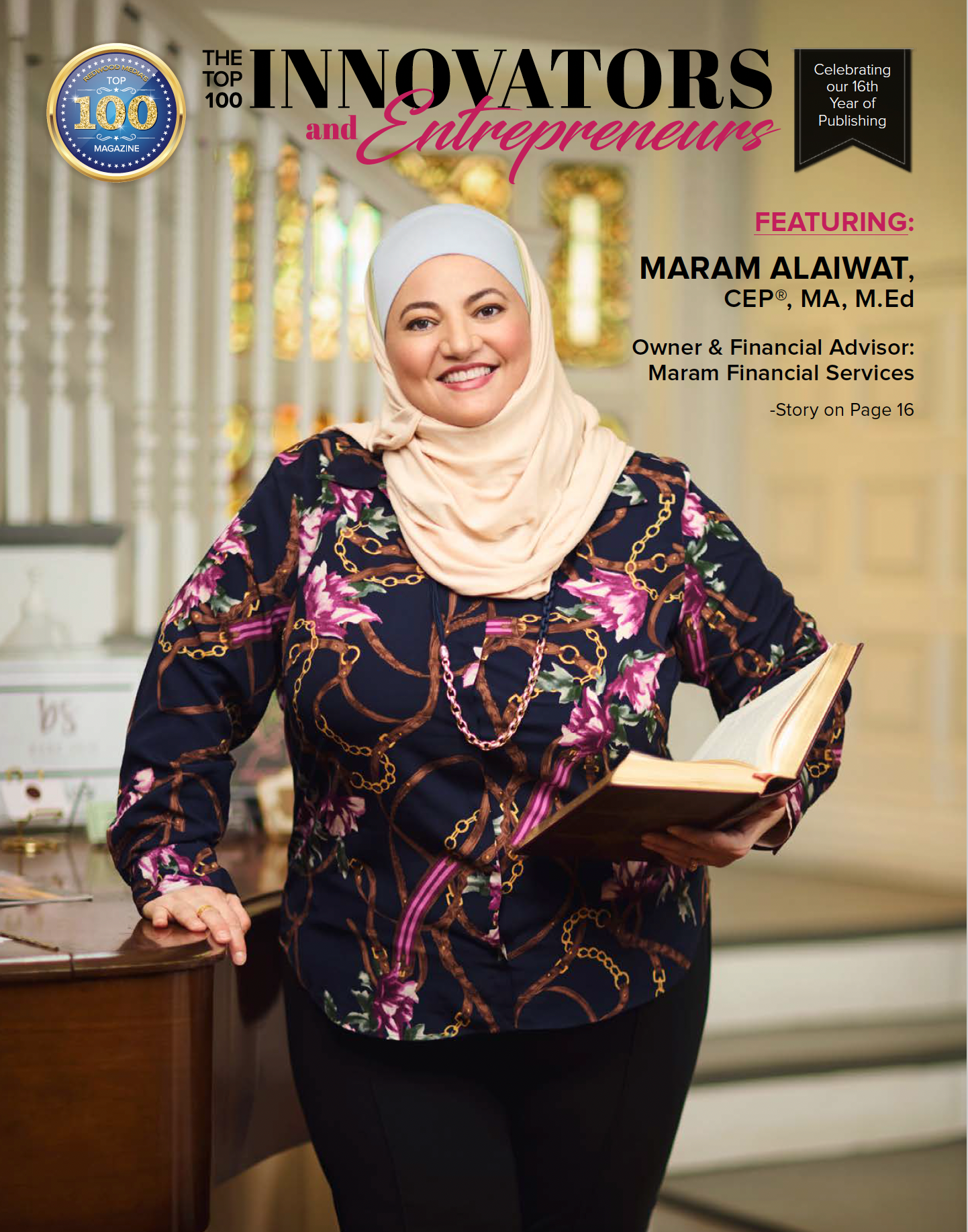 Maram Alaiwat - The Top 100 Innovators & Entrepreneurs Magazine Cover