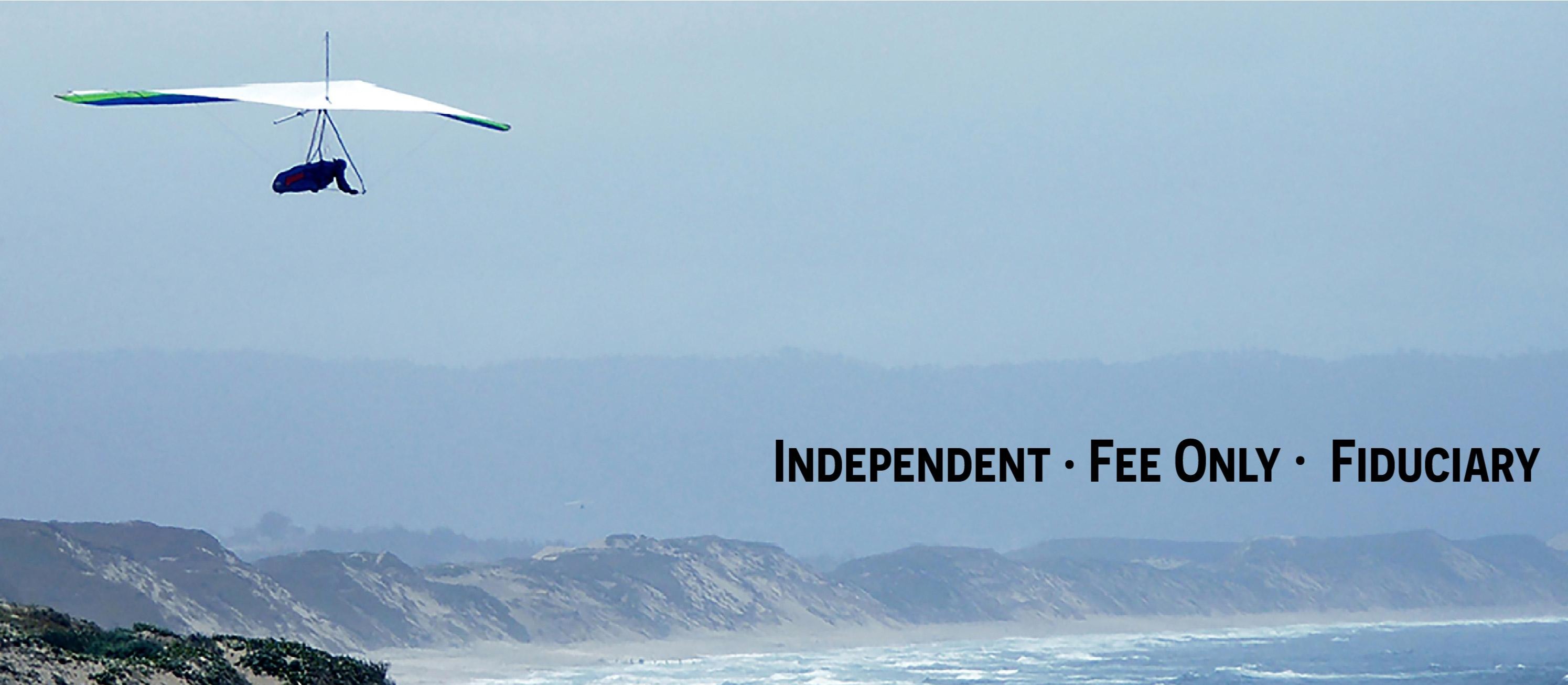 Hang Glider Over Marina State Beach - With Byline