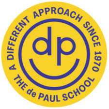 The de Paul School Logo