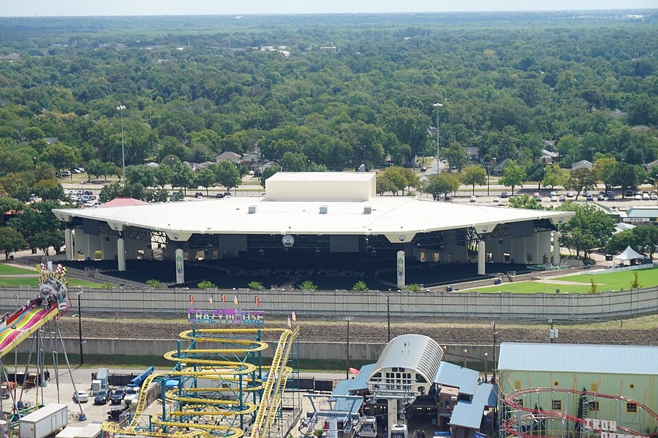 The Dos Equis Pavilion as viewed from Texas Star at the State Fair of Texas in Dallas, Texas (United States).