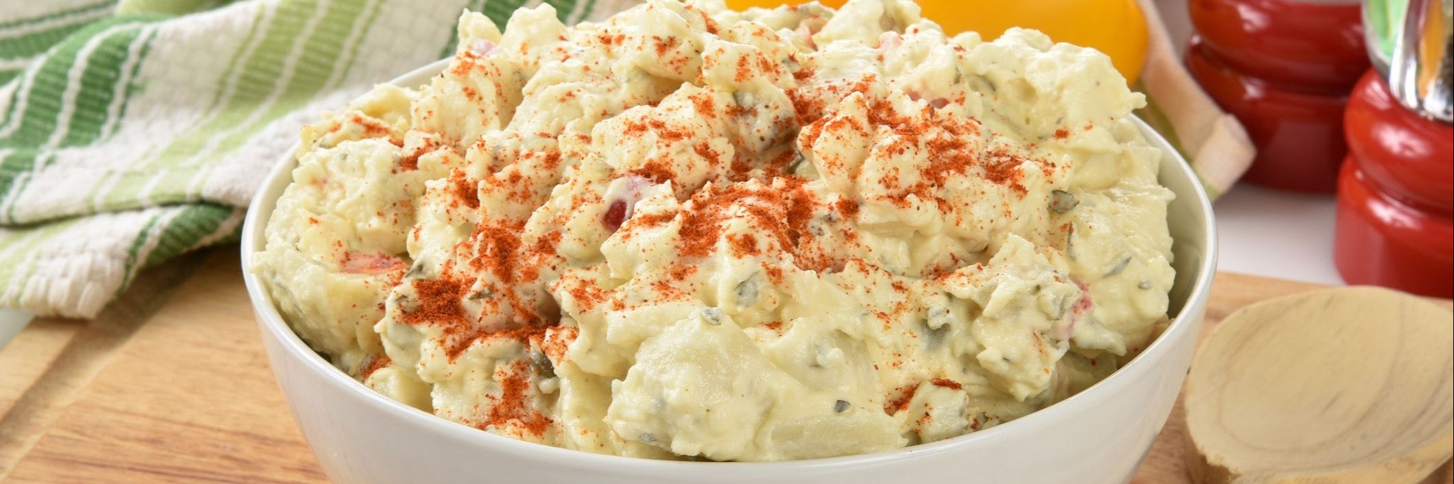 Photo of a delicious looking bowl of potato salad