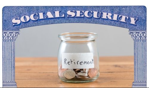 jar with coins in it labeled retirement