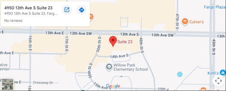 West Fargo Office Map