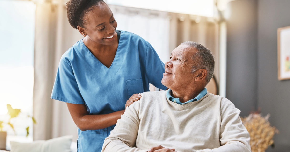 Long-term insurance scam nurse with elderly patient
