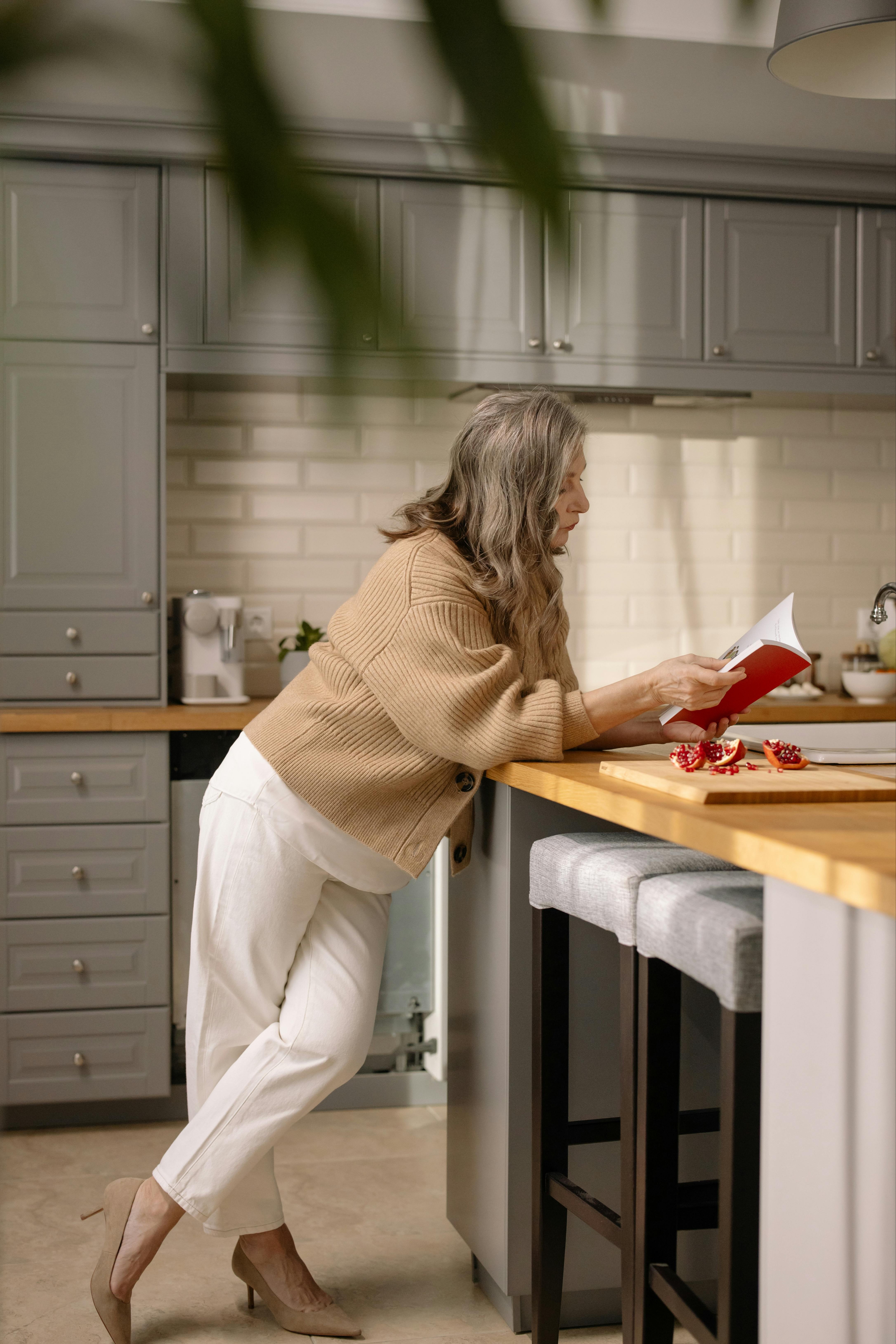 Woman at home reviewing documents — financial planning for stay-at-home moms in Oklahoma City
