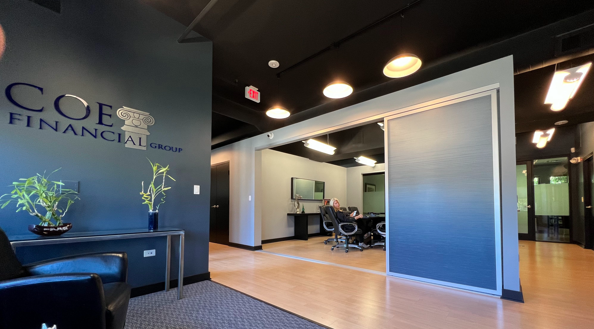 Coe Financial Group office and conference room