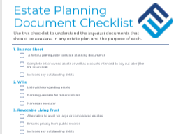 Estate Planning Checklist