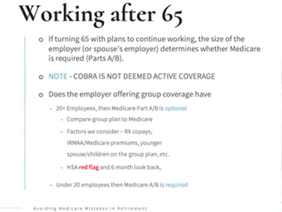 4J Wealth February 2025 Webinar - Avoiding Medicare Mistakes in Retirement