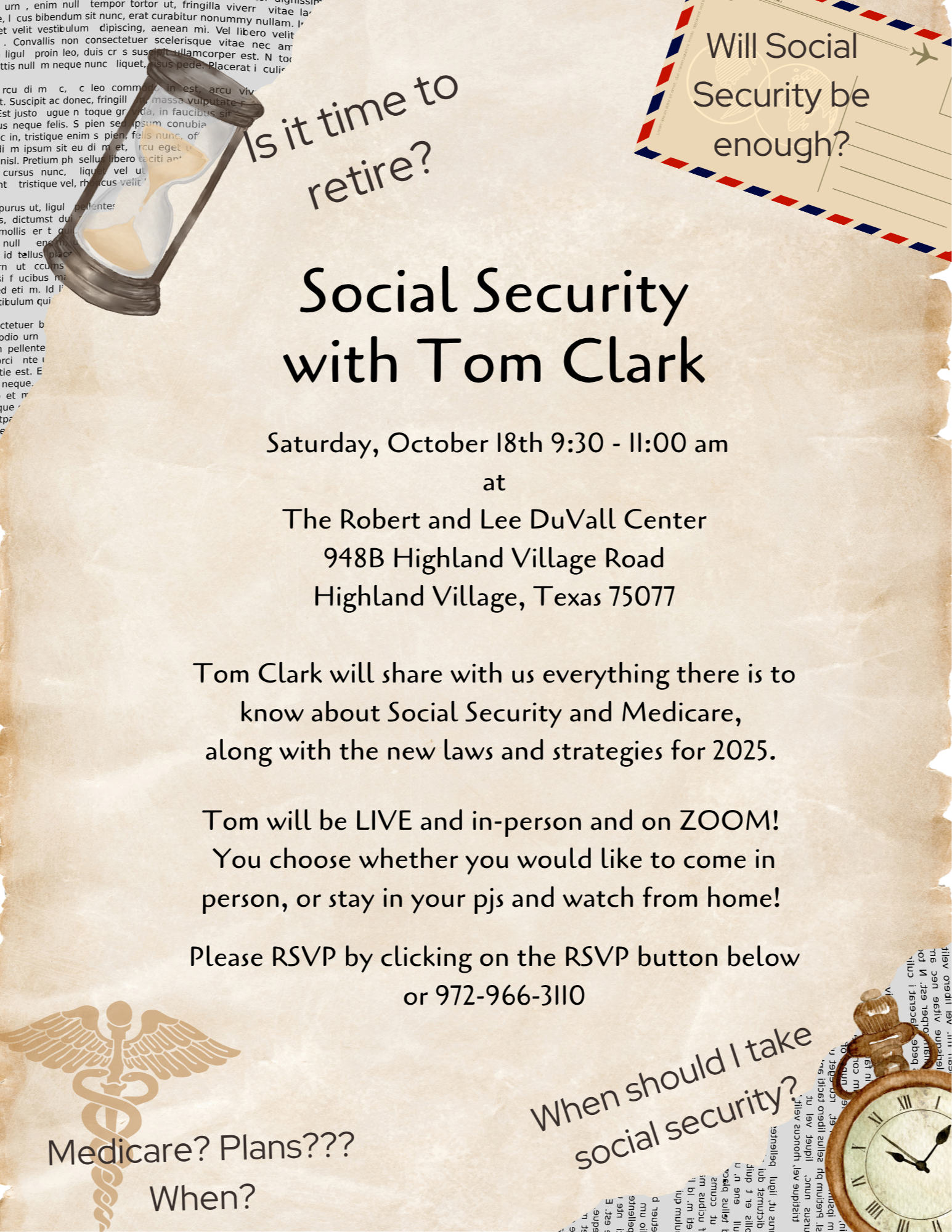 Social Security <br/>If you missed Click link below to watch 