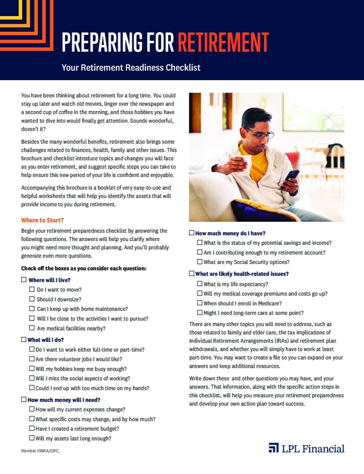 Preparing For Retirement Checklist