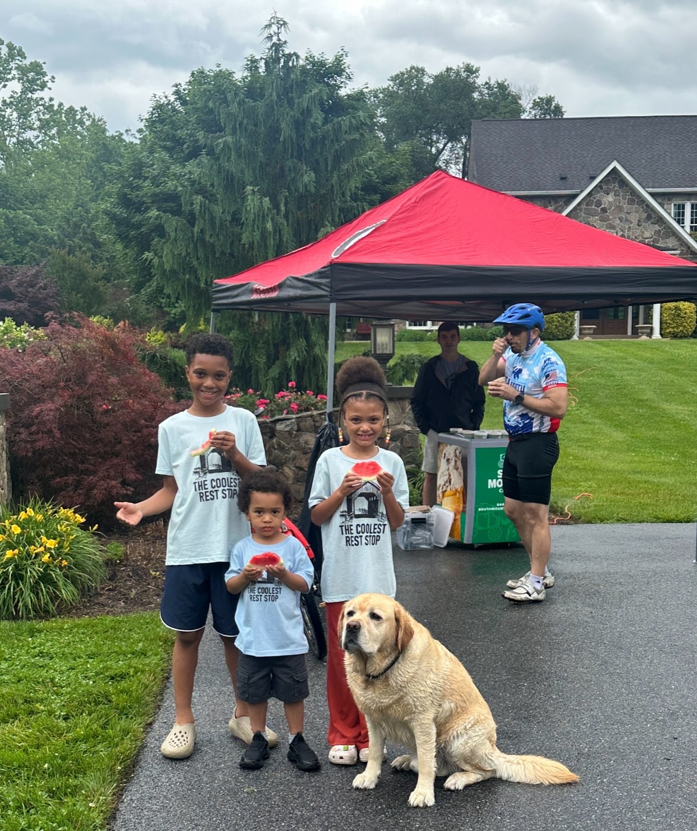 Tour de Frederick with the Johnson kids & Murphy Coffey