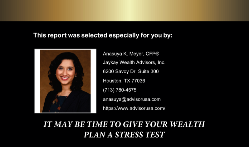 It May Be Time To Give Your Wealth Plan A Stress Test