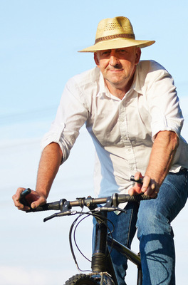 Man Riding Bicycle