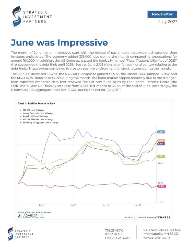 SIP Newsletter - July 2023