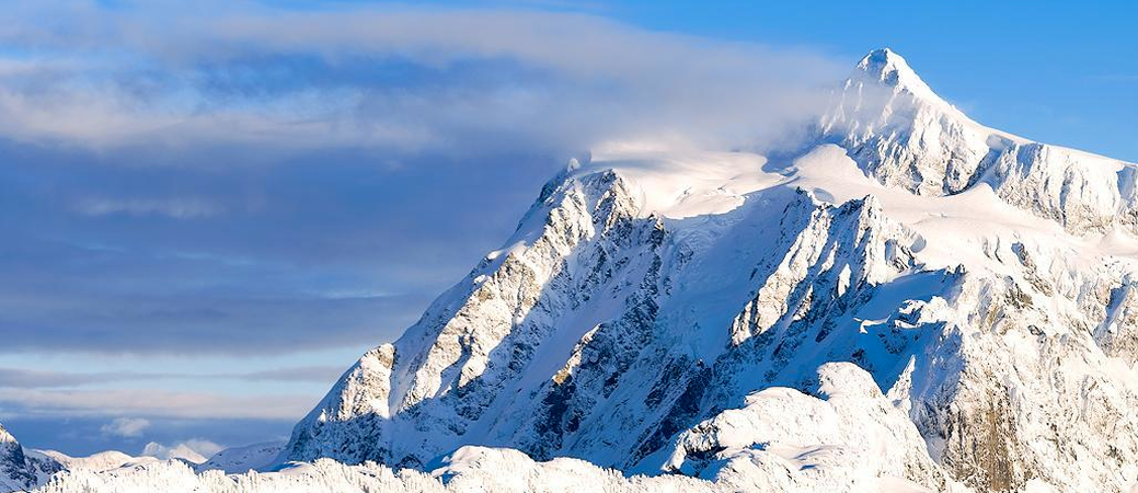 snow covered mountain peak