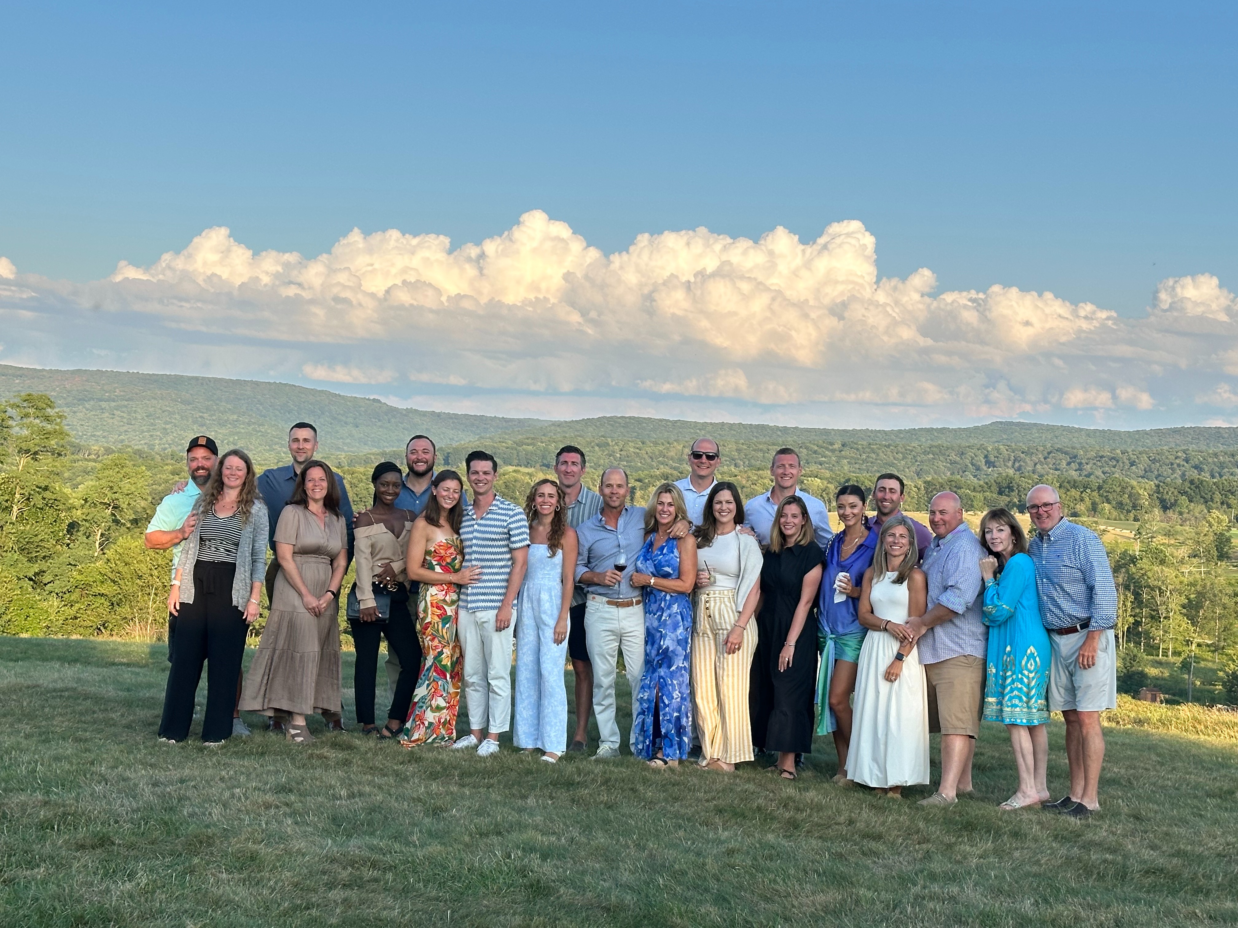 Team and spouses at the 2025 retreat in Nemacolin