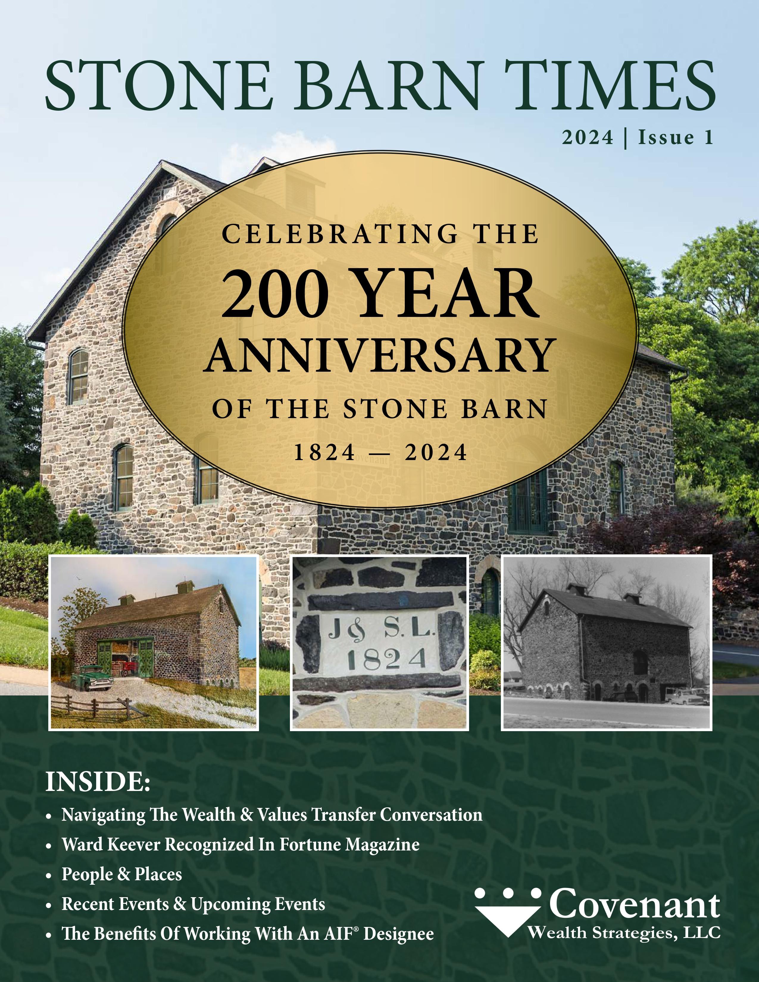 2024 Stone Barn Times, Issue 1