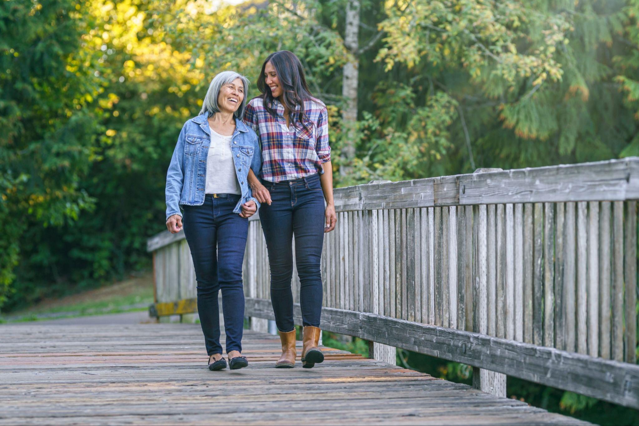 Family spending time together outdoors