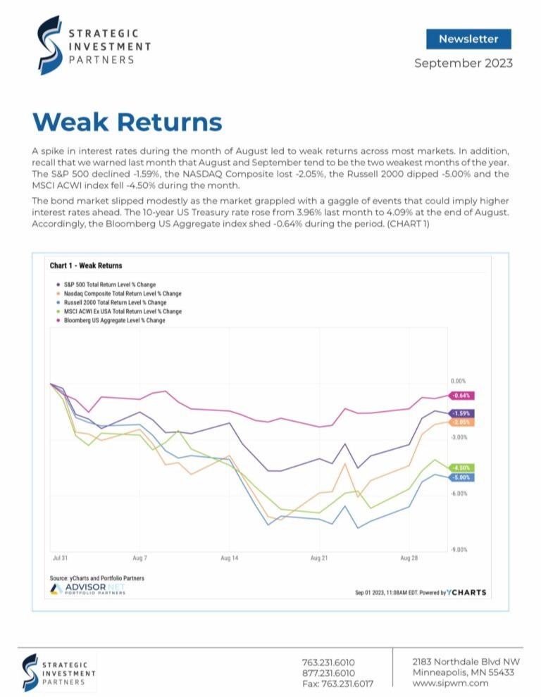 SIP Newsletter - SEPTEMBER 2023