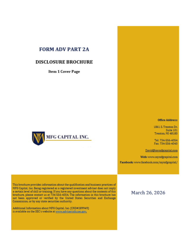 MFG Capital ADV Brochure