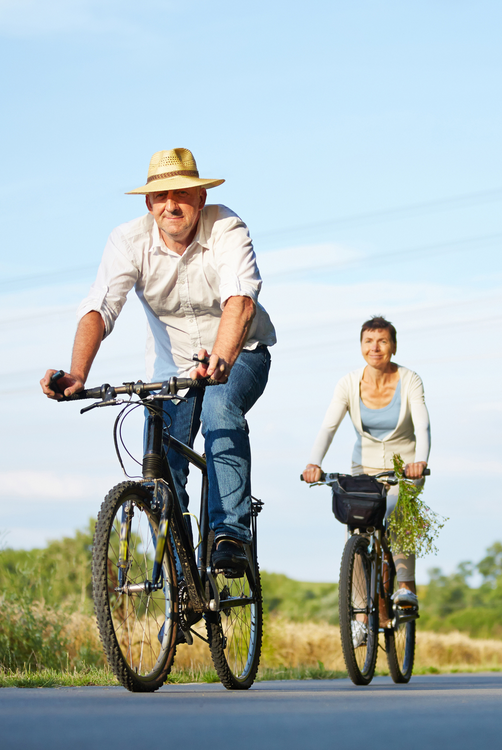 Couple on Bikes