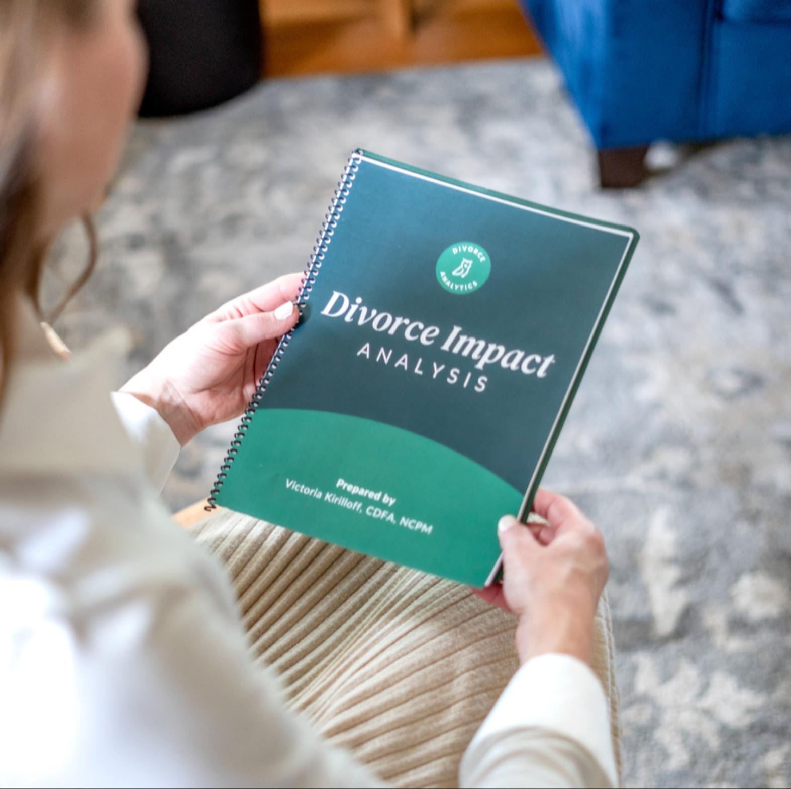 The marriage’s financial facts are documented in the Divorce Impact Analysis Report