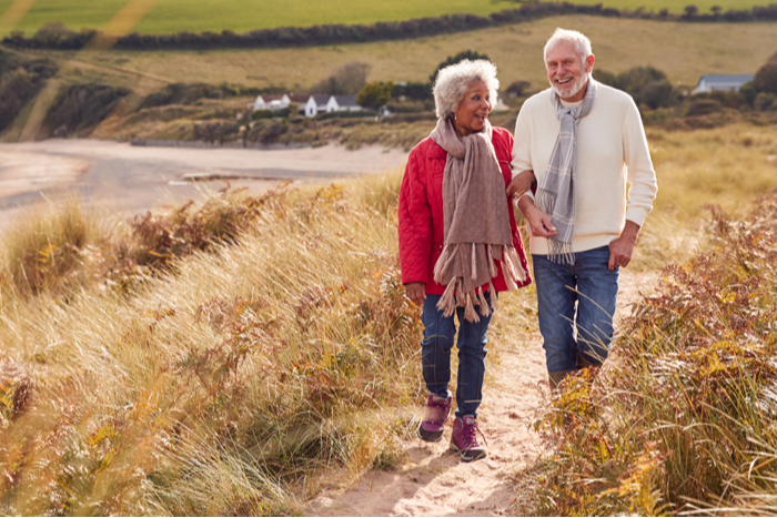 Couple Walking on a Path