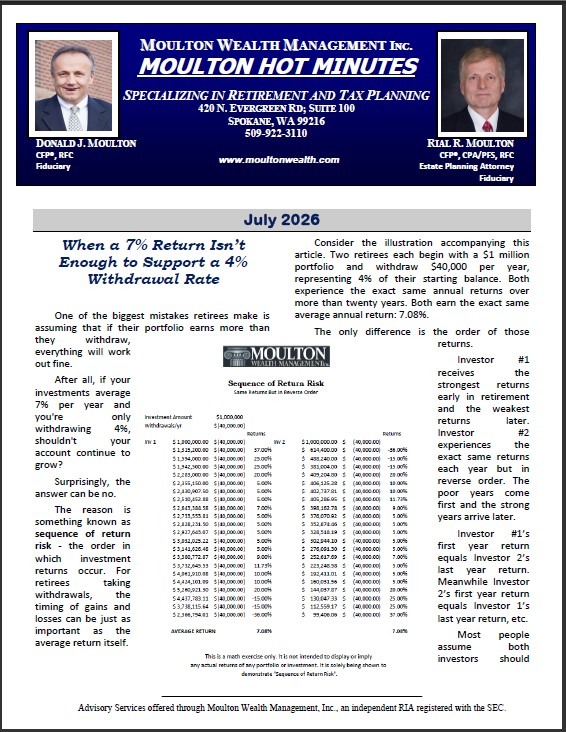 July 2026 When a 7% Return Doesn't Support a 4% Withdrawal -  Monthly News