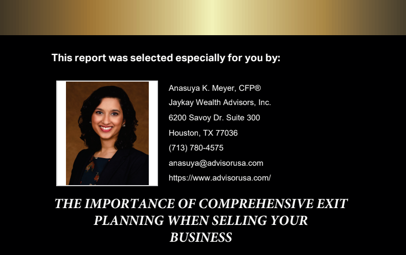 The Importance of Comprehensive Exit Planning When Selling Your Business