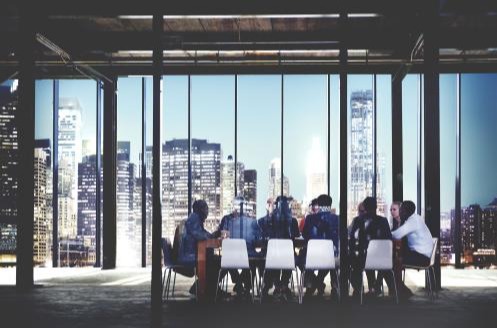 Board meeting in the city