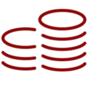 Stacked coins icon