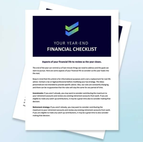 Financial Checklist