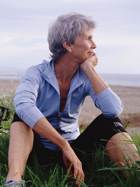 Woman Pondering in Field