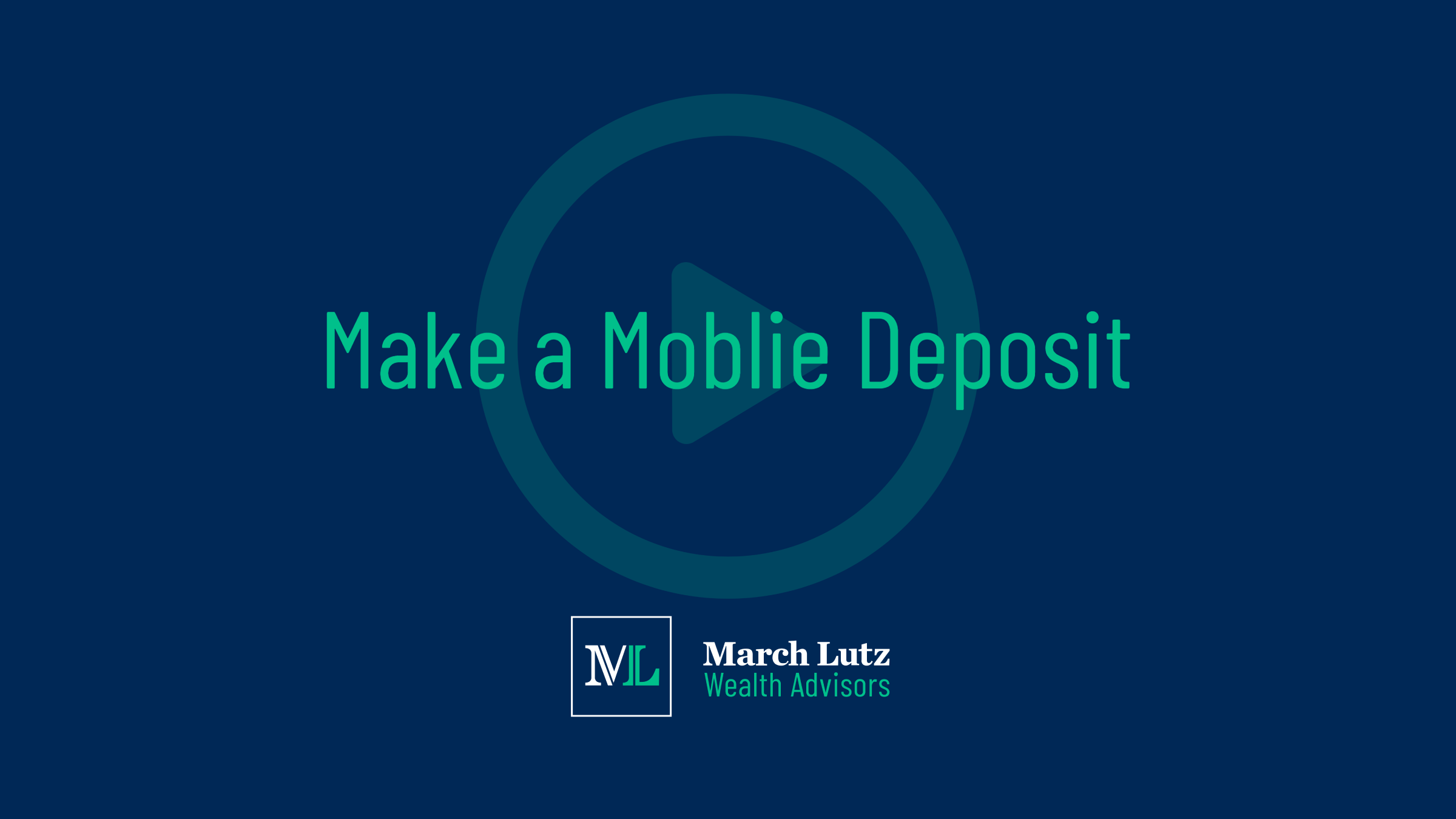 Making a Mobile Deposit