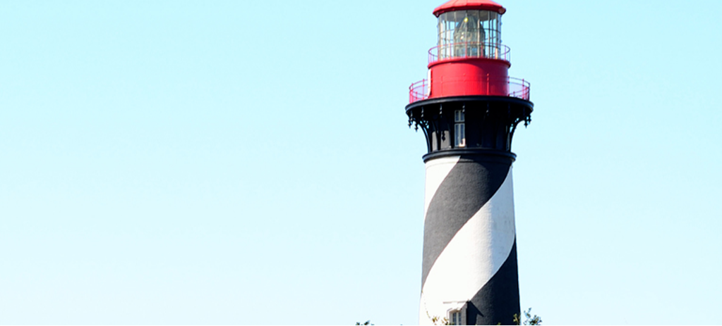 Lighthouse on hill