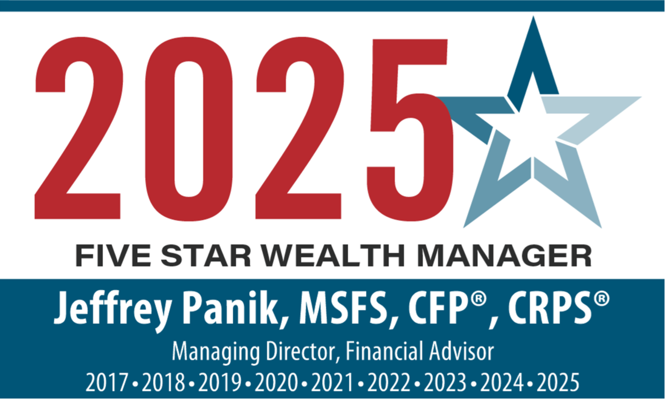 Jeff Panik named Five Star Wealth Manager for 9th Year!