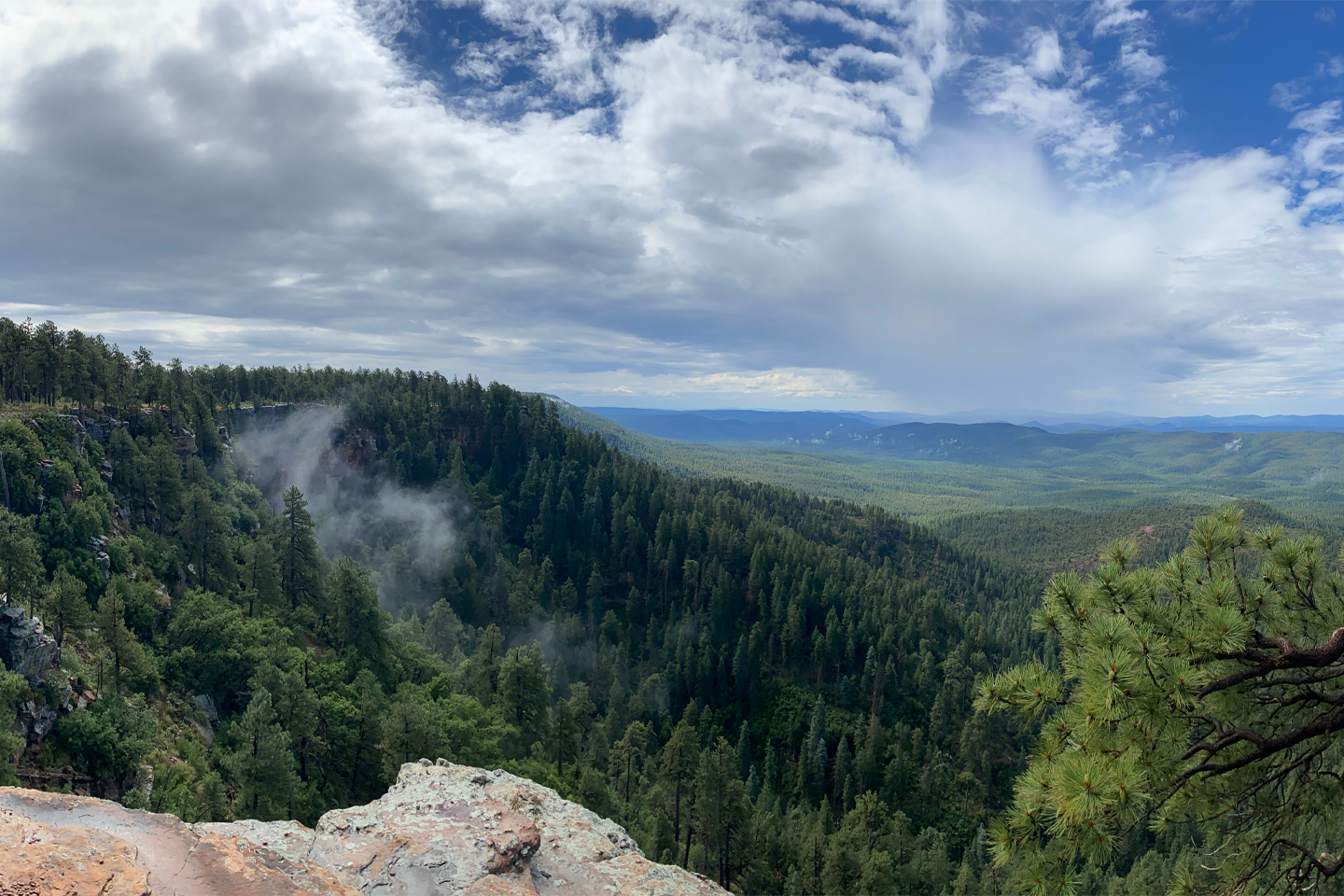 View of nature from top of mountain