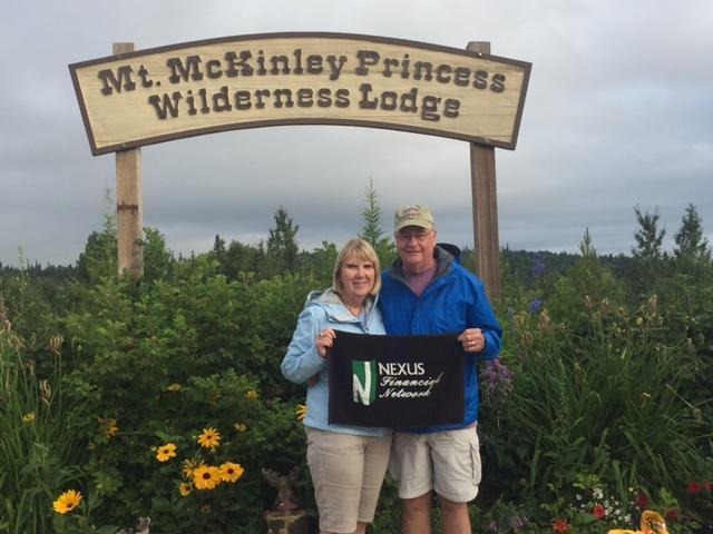 Tom Richards and Susan Murray at Mt. McKinley
