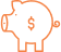 Piggy bank icon